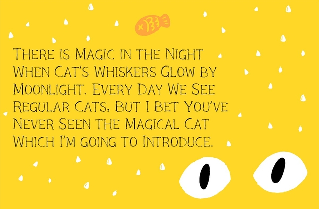 Ejemplo de fuente Black Cat Whiskers Regular